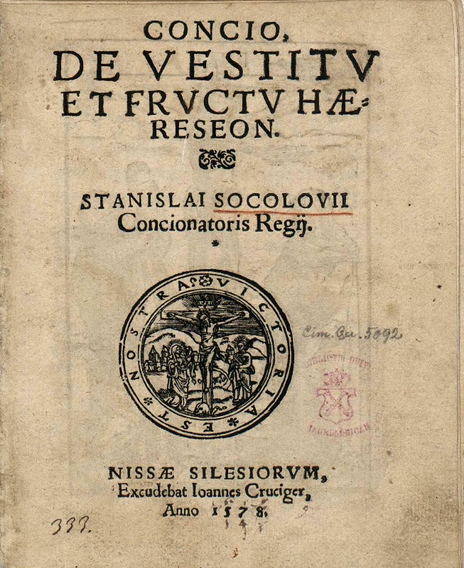 Concio de vestitu et fructu haereseon