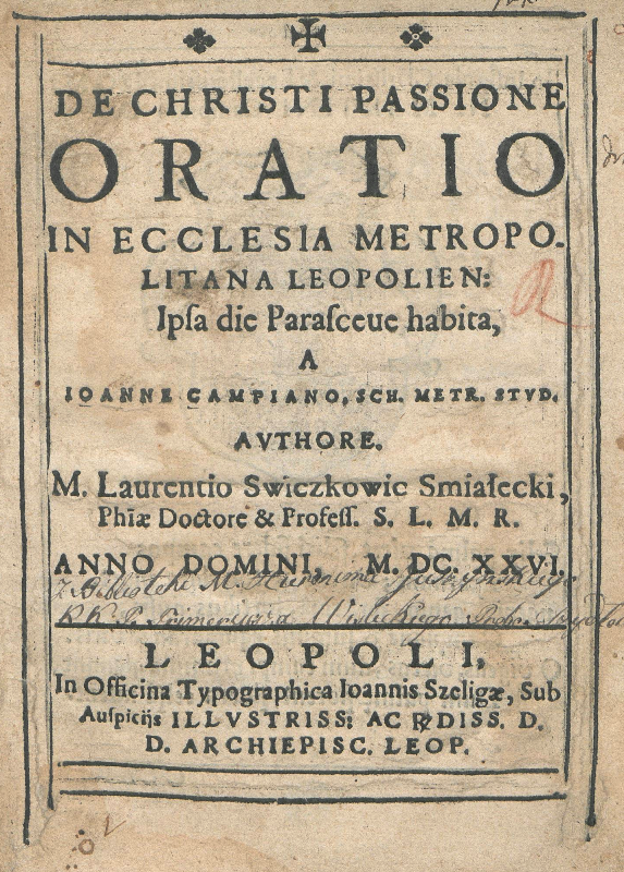 Oratio de Christi passione